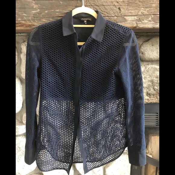 Blue Rag & Bone mesh blouse - Picture 3 of 4